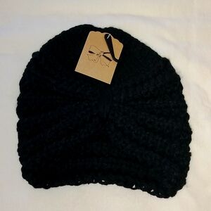 Mark Ashton Winter Black Knit Hat / Beanie BRAND NEW